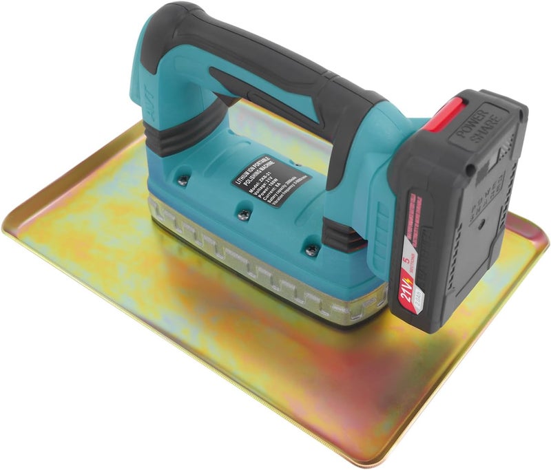 Bulelula Concrete Vibrator, Portable Handheld Cement Vibrating Troweling Machine Single Phase Cement Trowel Electric Concrete Vibrating Machine (Blue) - Image 1